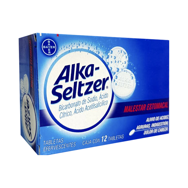 Alka seltzer tabletas c/12 vi tabletas