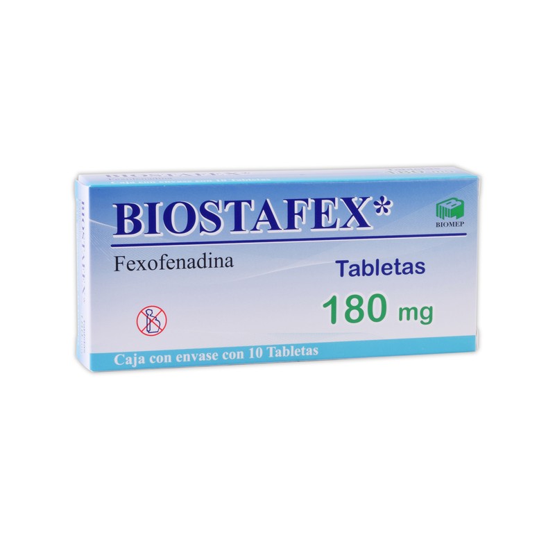 Biostafex tabletas 180 mg. c/10