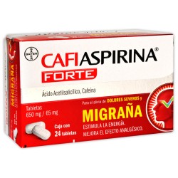 Cafiaspirina forte c/24 tabs. 650/65 mg.