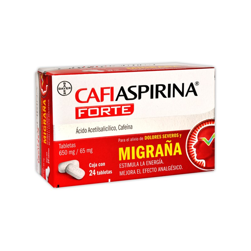Cafiaspirina forte c/24 tabs. 650/65 mg.