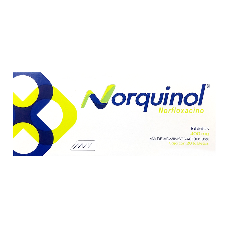 Norquinol 400 mg. c/20 grageas