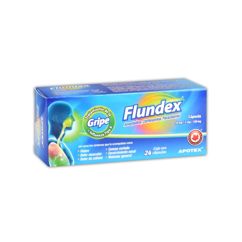 Flundex c/24 caps. 50/3/300 mg.