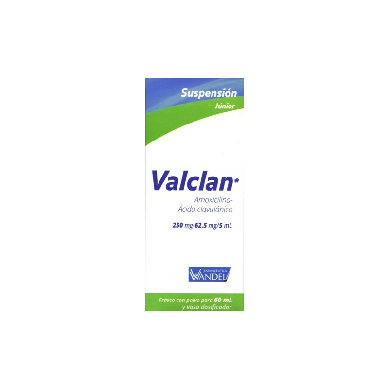 Valclan susp. jr. 250mg/62.5mg 60 ml.