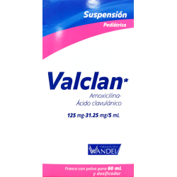 Valclan susp.125/31.25 mg. 60 ml