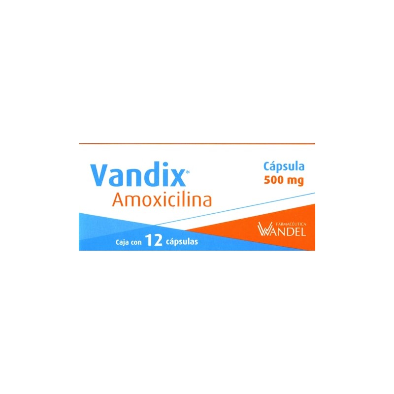 Vandix c/12 capsulas 500 mg.