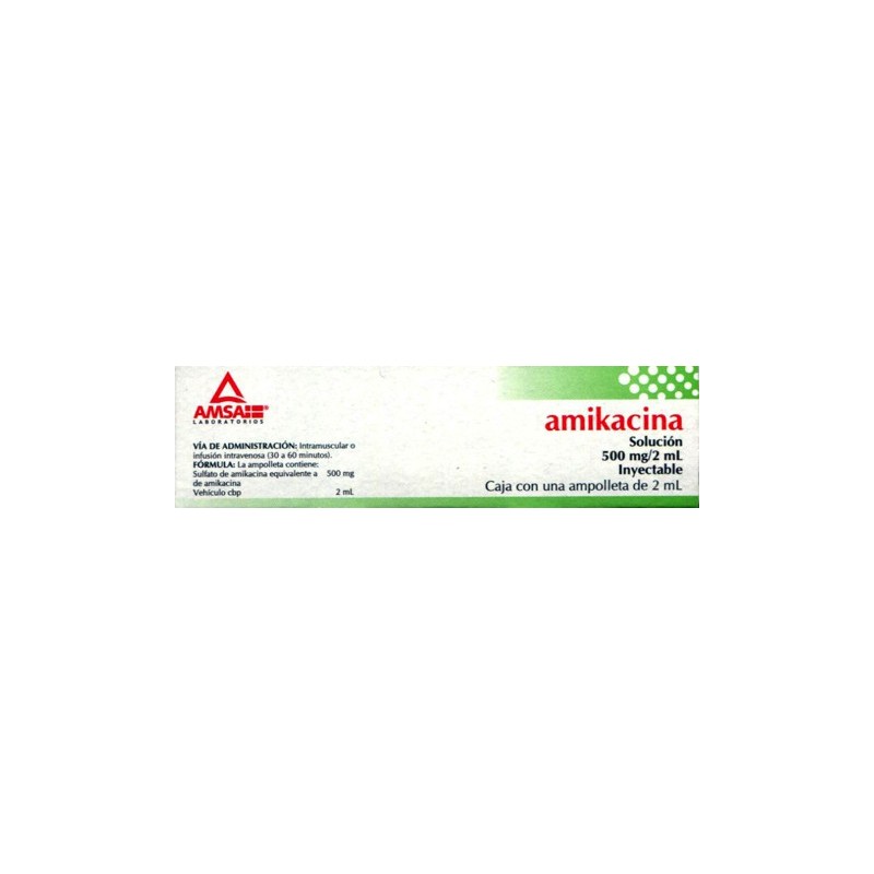 Amikacina c/1 amp. 500 mg.