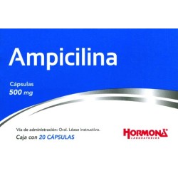 Ampicilina c/20 caps. 500 mg.