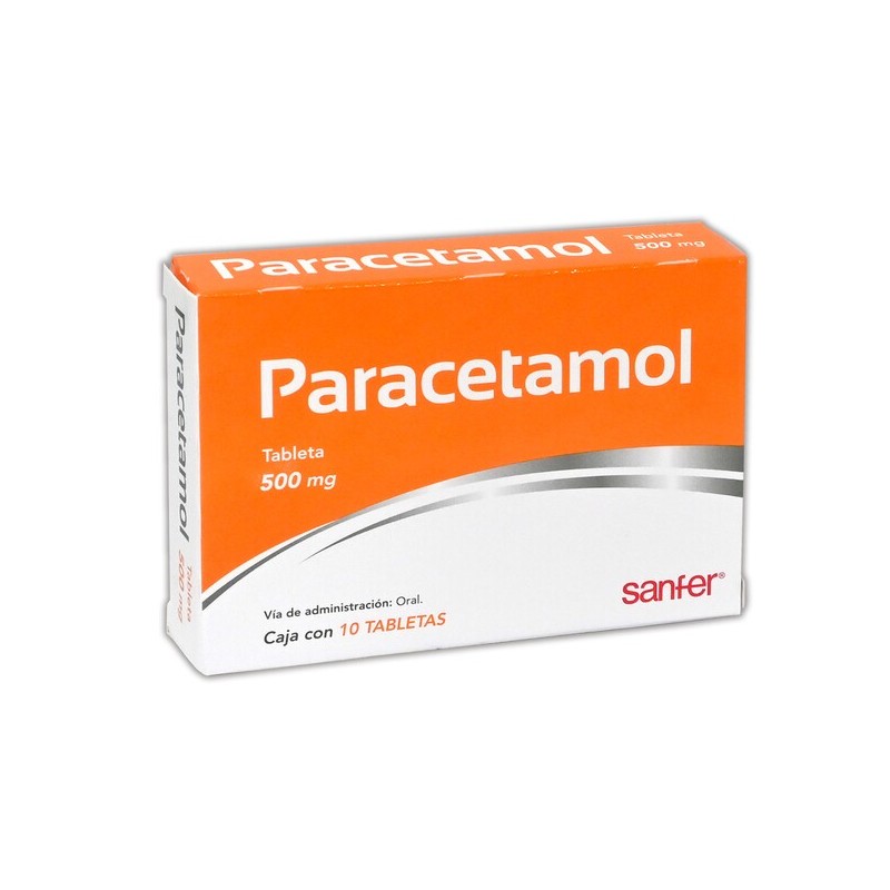 Paracetamol  c/10 tabs. 500 mg.