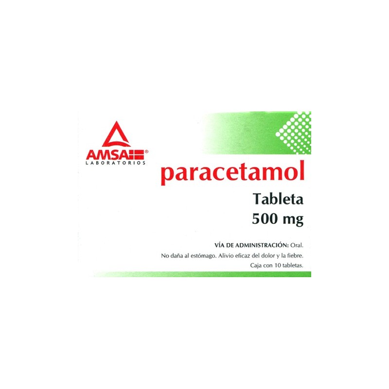 Paracetamol c/10 tabs. 500 mg.