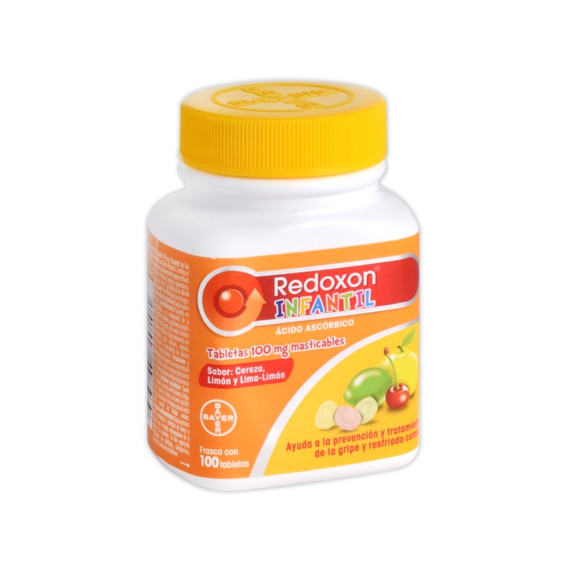 Redoxon infantil c/100 tabs. masticables 100 mg.