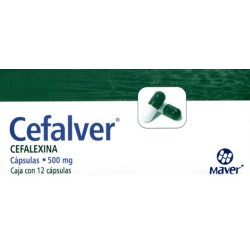 Cefalver c/12 caps. 500 mg.
