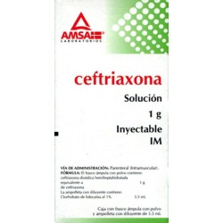 Ceftriaxona i.m. 1 gr. c/1 amp.