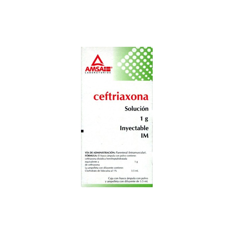 Ceftriaxona i.m. 1 gr. c/1 amp.