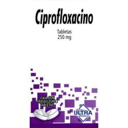 Ciprofloxacino c/8 tabs. 250 mg.