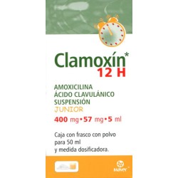Clamoxin 12h susp. jr. 400/57mg
