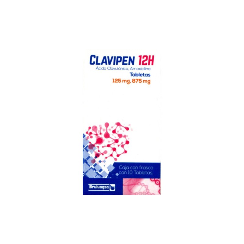 Clavipen 12h c/10 tabs. 125/875 mg.