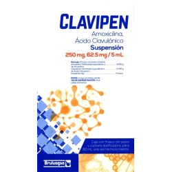 Clavipen susp. 250/62.5mg 60 ml.