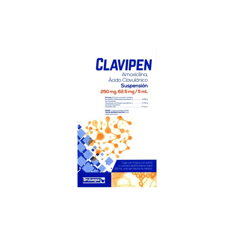 Clavipen susp. 250/62.5mg 60 ml.