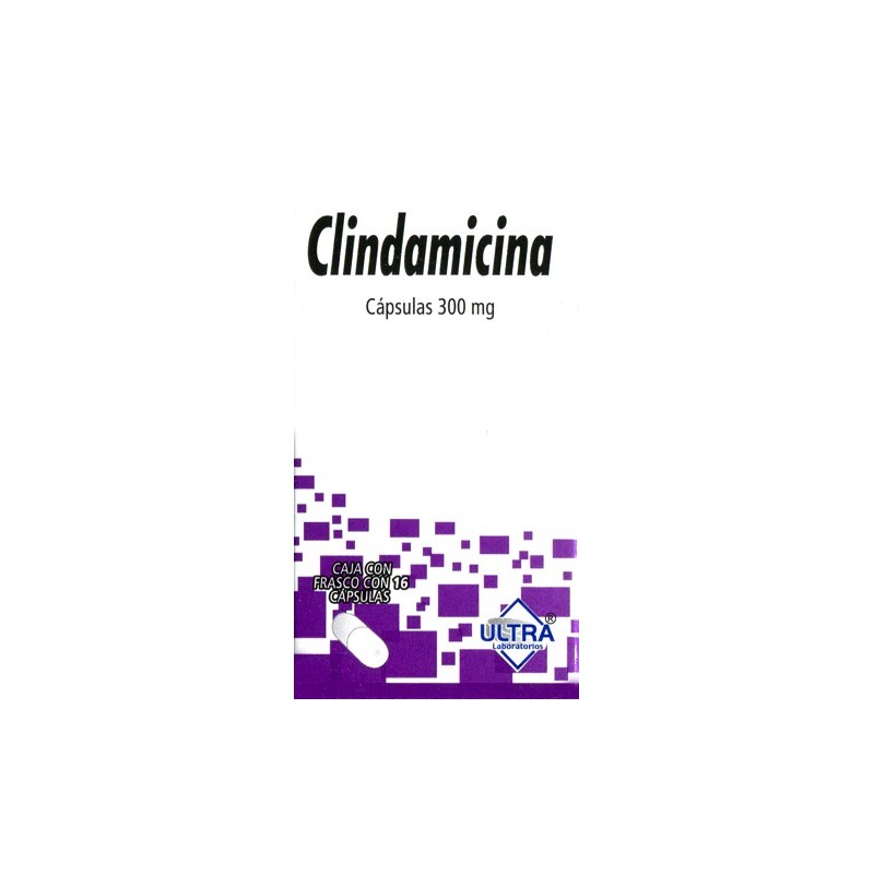 Clindamicina c/16 caps. 300 mg.