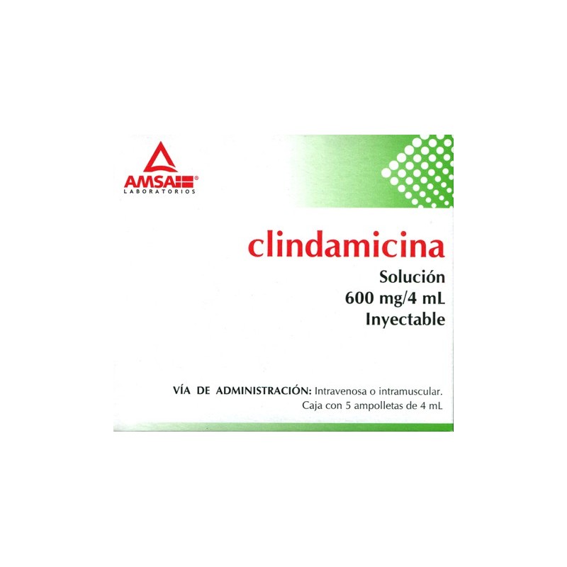 Clindamicina c/5 amp. 600 mg.