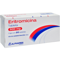 Eritromicina c/20 tabs. 500 mg.