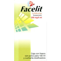 Facelit susp. polvo 250 mg. 100 ml.