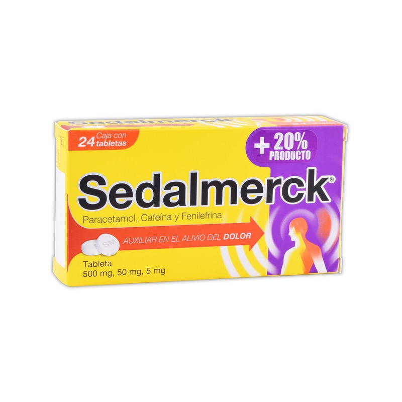 Sedalmerck tab c/20+4 500/50/5 mg tableta