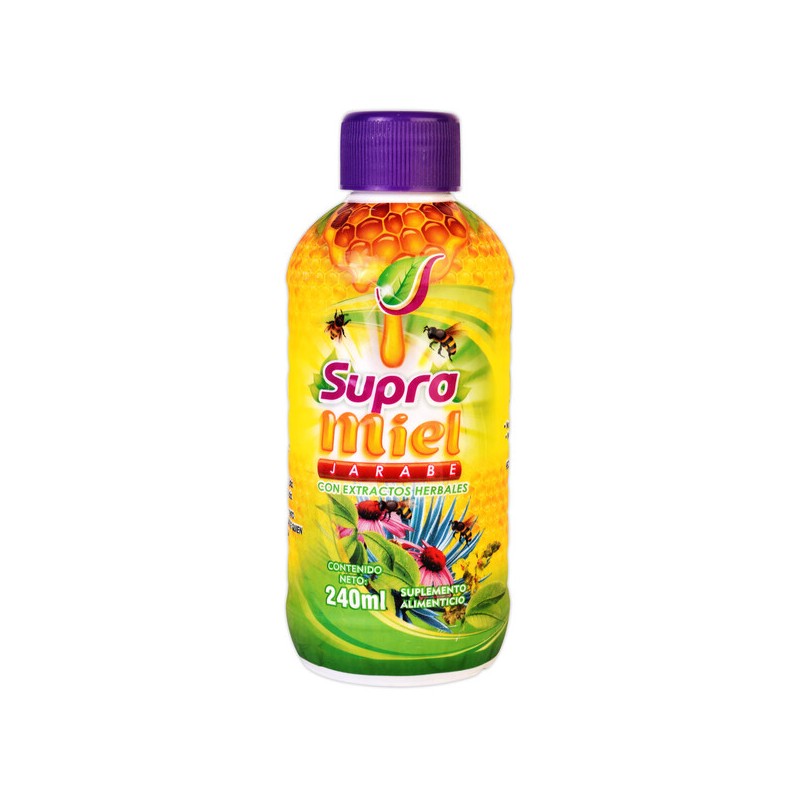 Supra miel jarabe 240 ml.