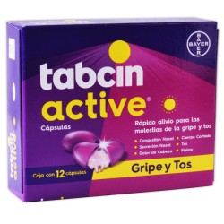 Tabcin active c/12 caps. 250/5.10/10/2 mg.