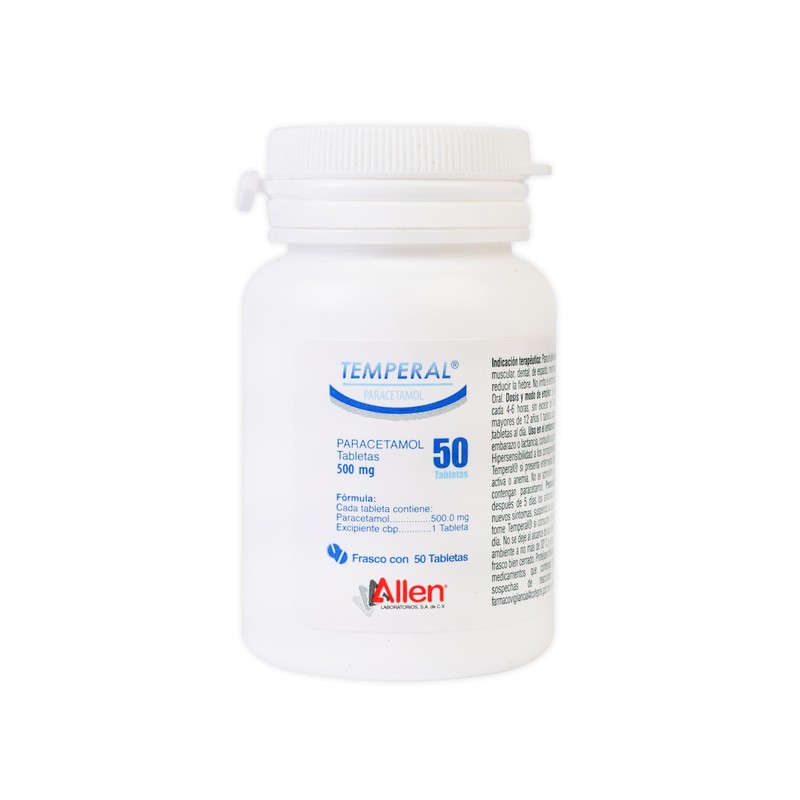 Temperal c/50 tabs. 500 mg.
