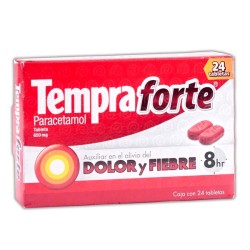 Tempra forte tabletas 650mg c/24 tabletas