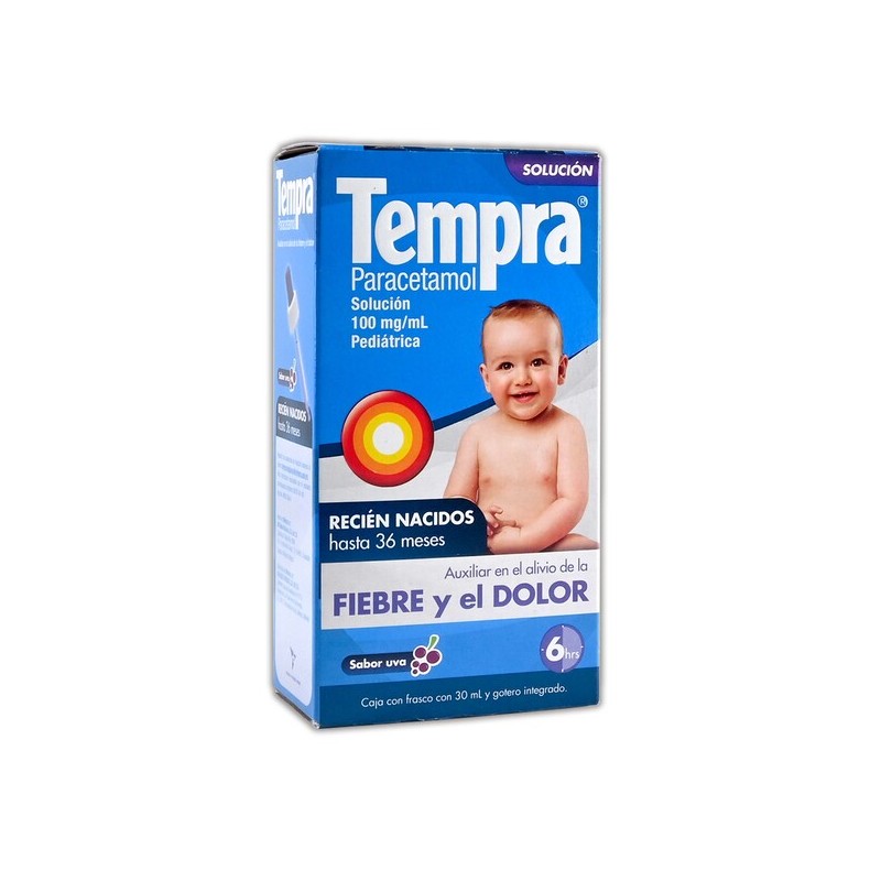 Tempra ped sabor uva sol got c/30 ml solucion gotas