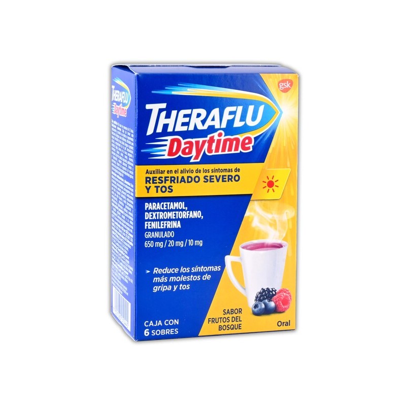Theraflu daytime c/6 sobres frutos del bosque