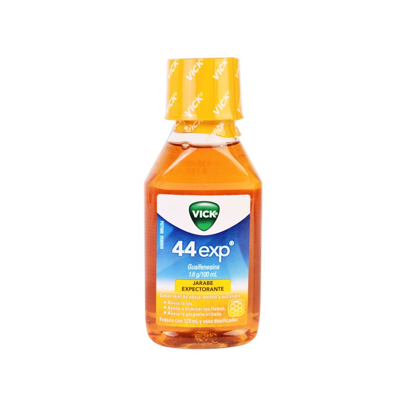 Vick 44 exp jarabe sabor miel 120 ml. 1.6 g.