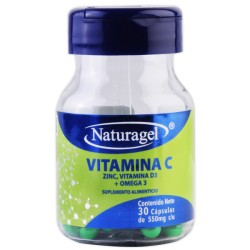 Vitamina c/zinc/vitamina d3/omega 3 c/30 caps. 550 mg.
