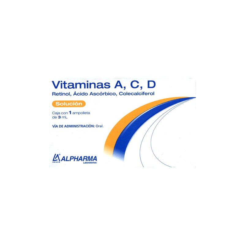 Vitaminas acd sol. oral c/1 amp.