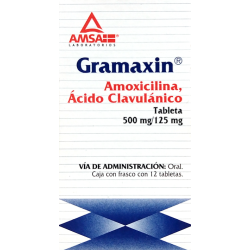 Gramaxin tabletas 500mg/125 c/12