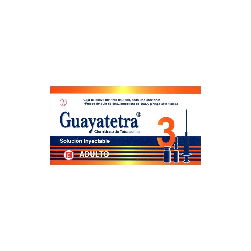 Guayatetra adulto c/3 amp.