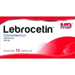 Lebrocetin c/12 caps. 250 mg.