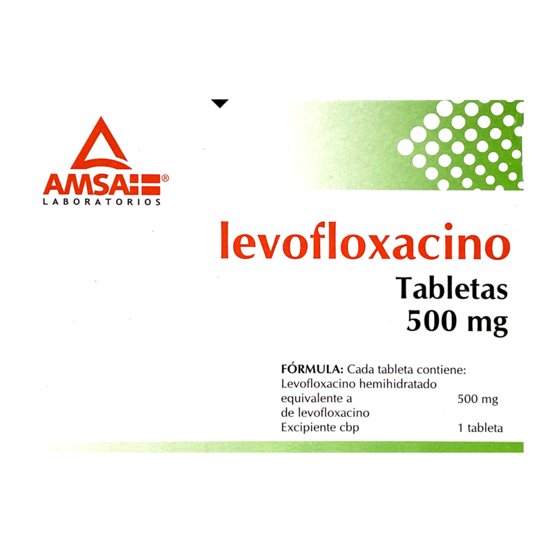 Levofloxacino c/7 tabs 500 mg.