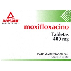 Moxifloxacino c/7 tabs. 400 mg.