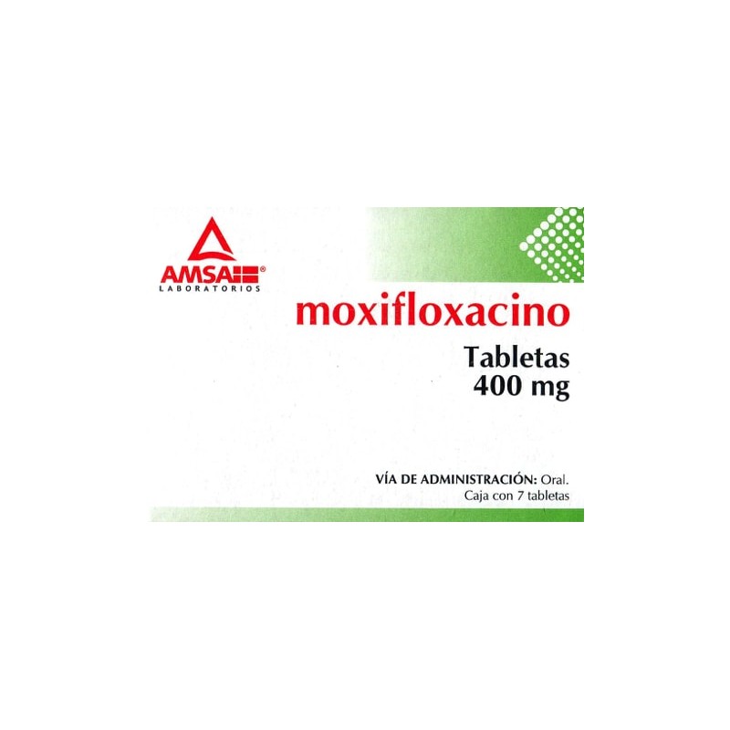 Moxifloxacino c/7 tabs. 400 mg.