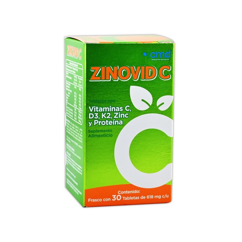 Zinovid c3 c/30 tas 618 mg.