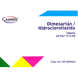Olmesartan/hidroclorotiazida c/28 tabs. 40/12.5 mg.