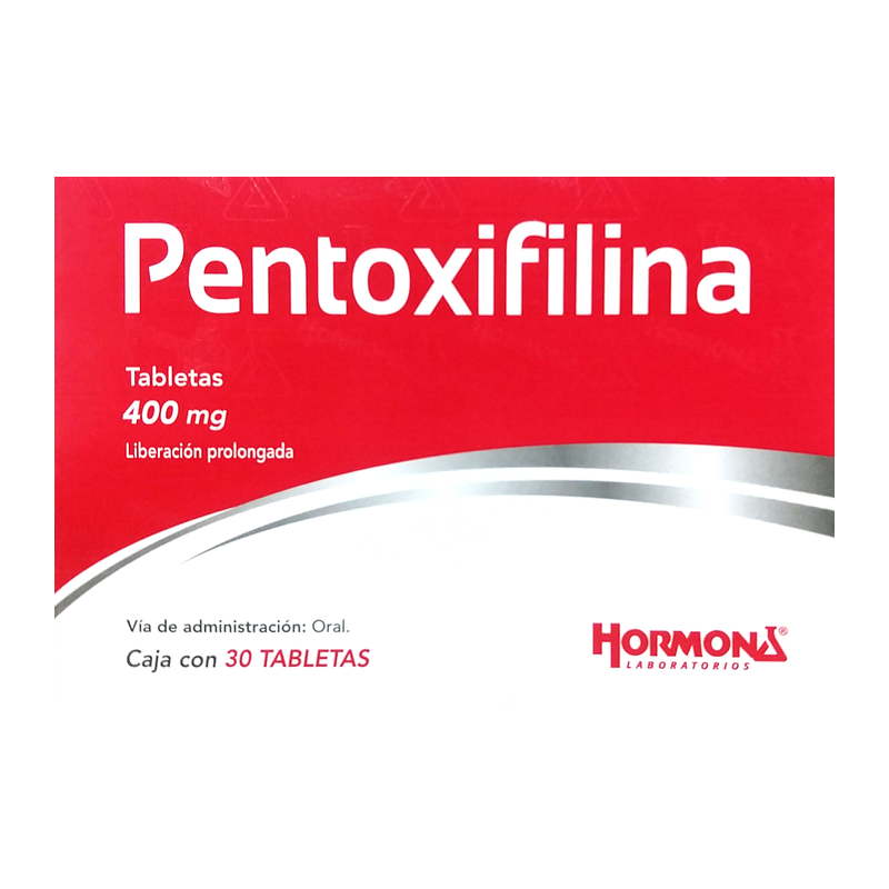 Pentoxifilina  c/30 tabs. 400 mg.