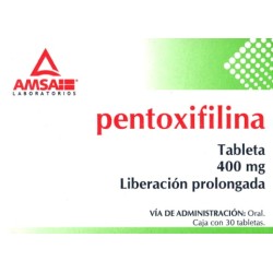 Pentoxifilina c/30 tabs. l.p. 400 mg