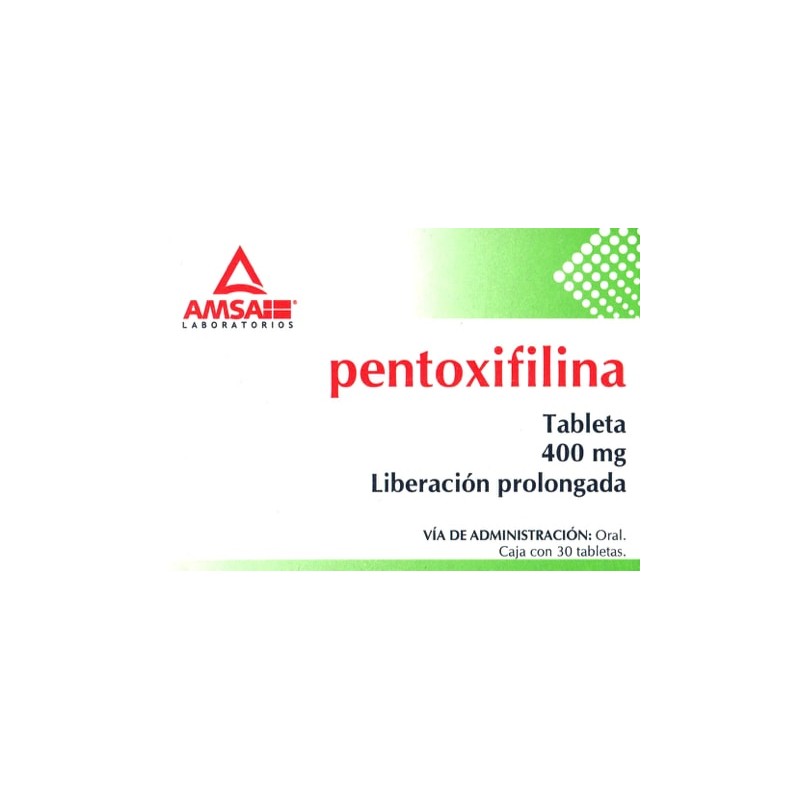 Pentoxifilina c/30 tabs. l.p. 400 mg