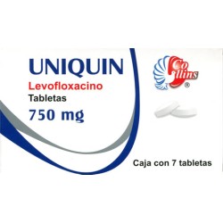Uniquin c/7 tabs. 750 mg.