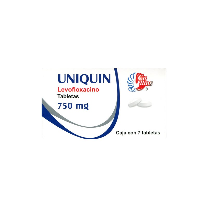 Uniquin c/7 tabs. 750 mg.