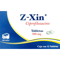 Z-xin 500mg c/12 tabletas